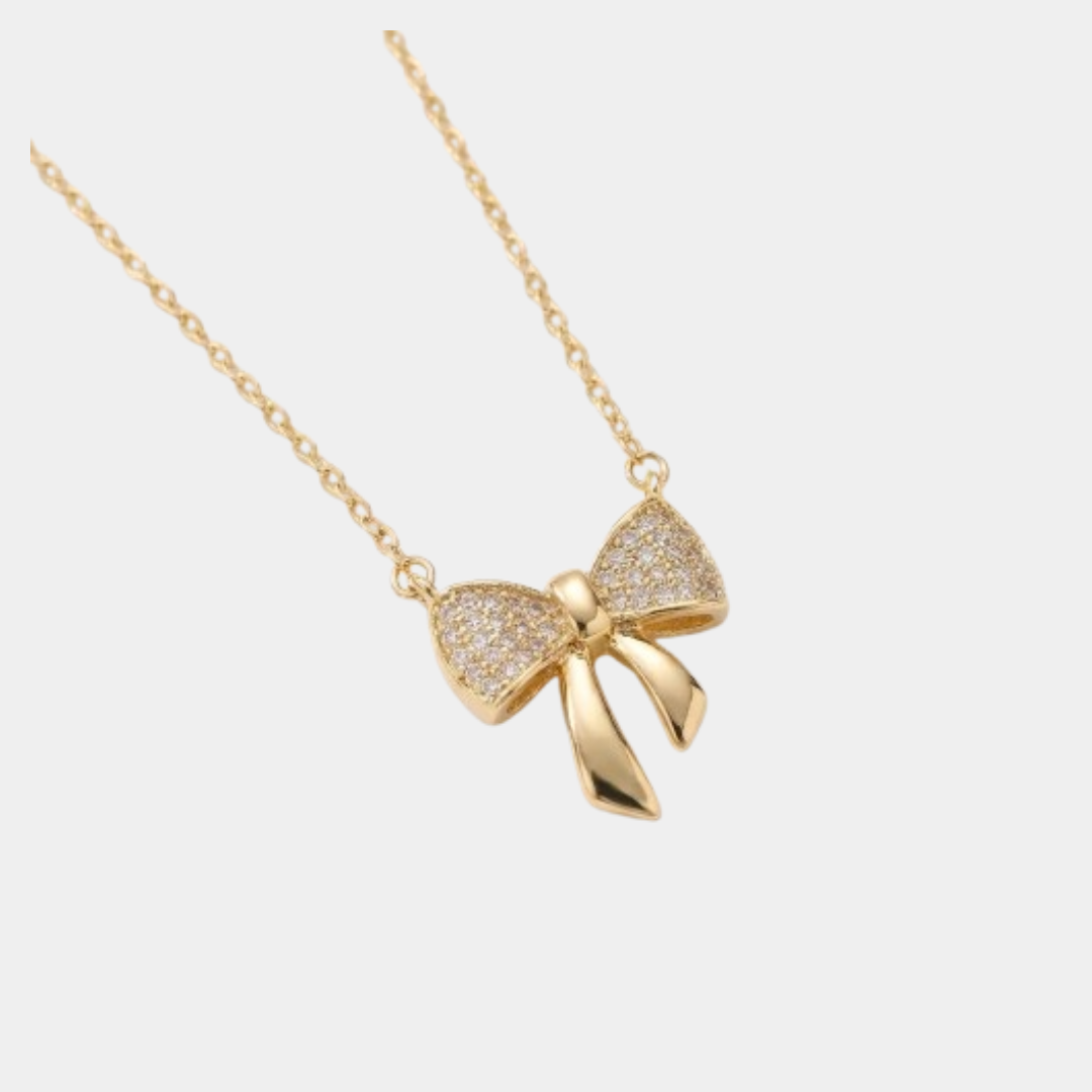 Bow & Sparkle Necklace